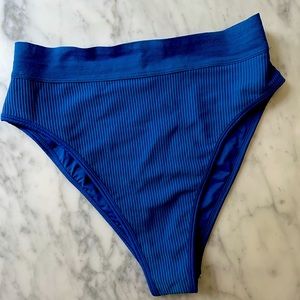 High-Waisted Frankie’s Bikini Gavin Ribbed Bottom